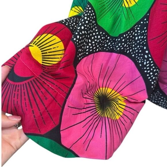 African Tribal Inspired BOHO Cotton Handmade A-Line Colorful Mini Dress Medium - Picture 10 of 15